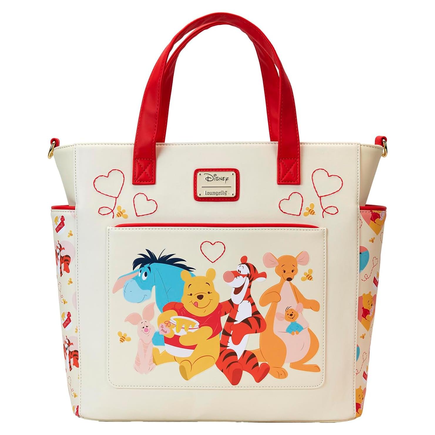 Mochila y bolsa tote Loungefly Disney Winnie Pooh 30x7.6x27.9cm