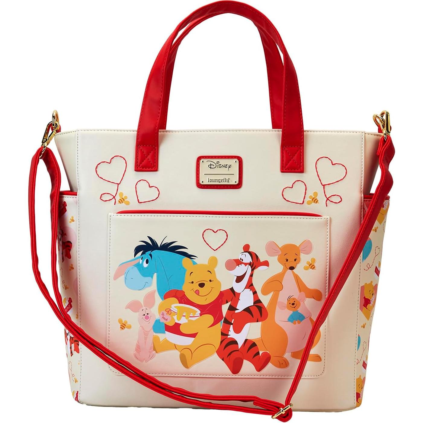 Mochila y bolsa tote Loungefly Disney Winnie Pooh 30x7.6x27.9cm