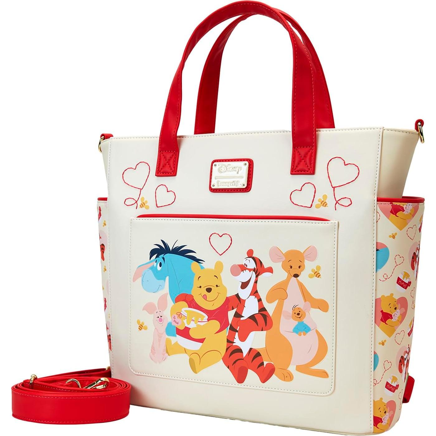 Mochila y bolsa tote Loungefly Disney Winnie Pooh 30x7.6x27.9cm