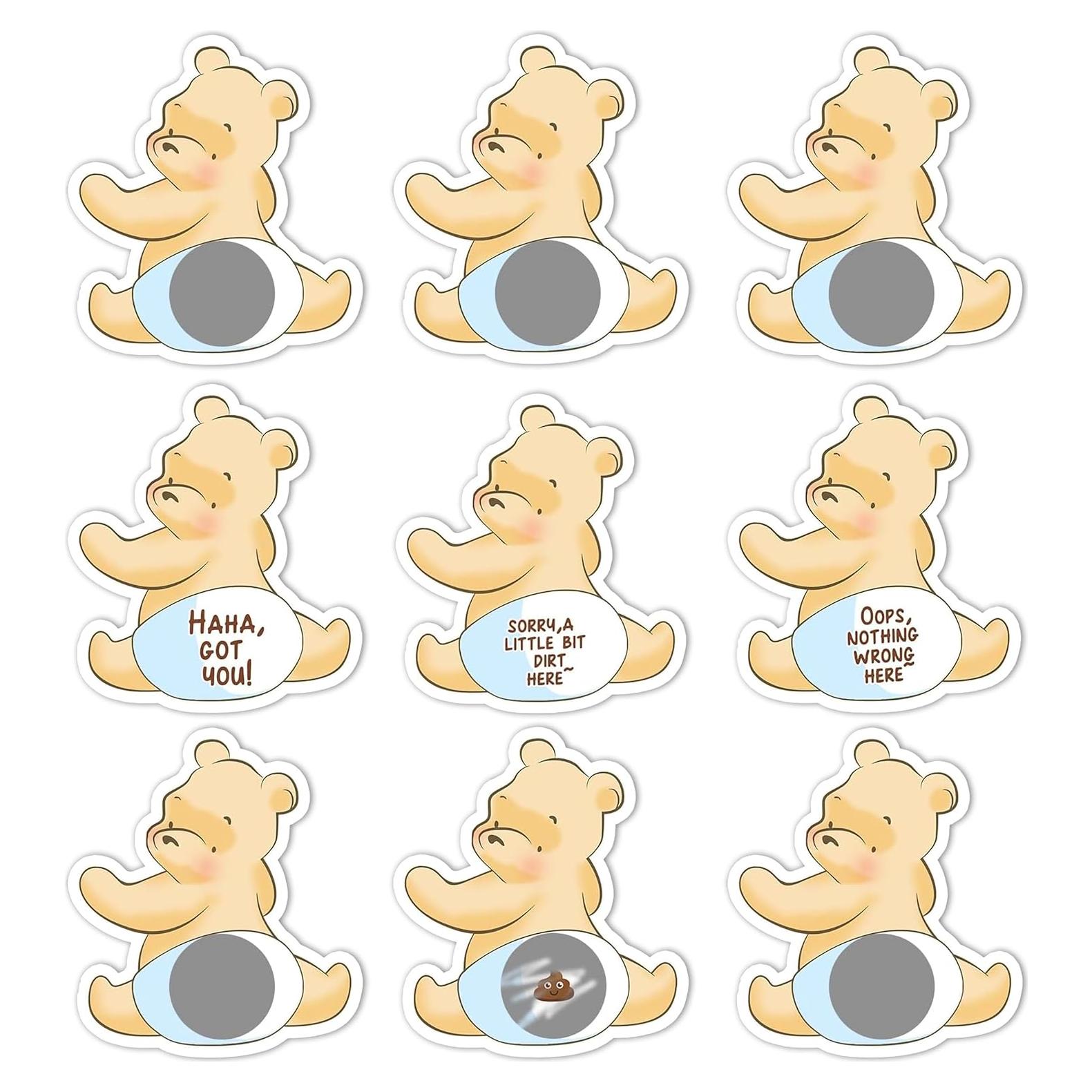 Juego de Tarjetas Rasca y Gana MUNIMJI 38 PCS Winnie Pooh