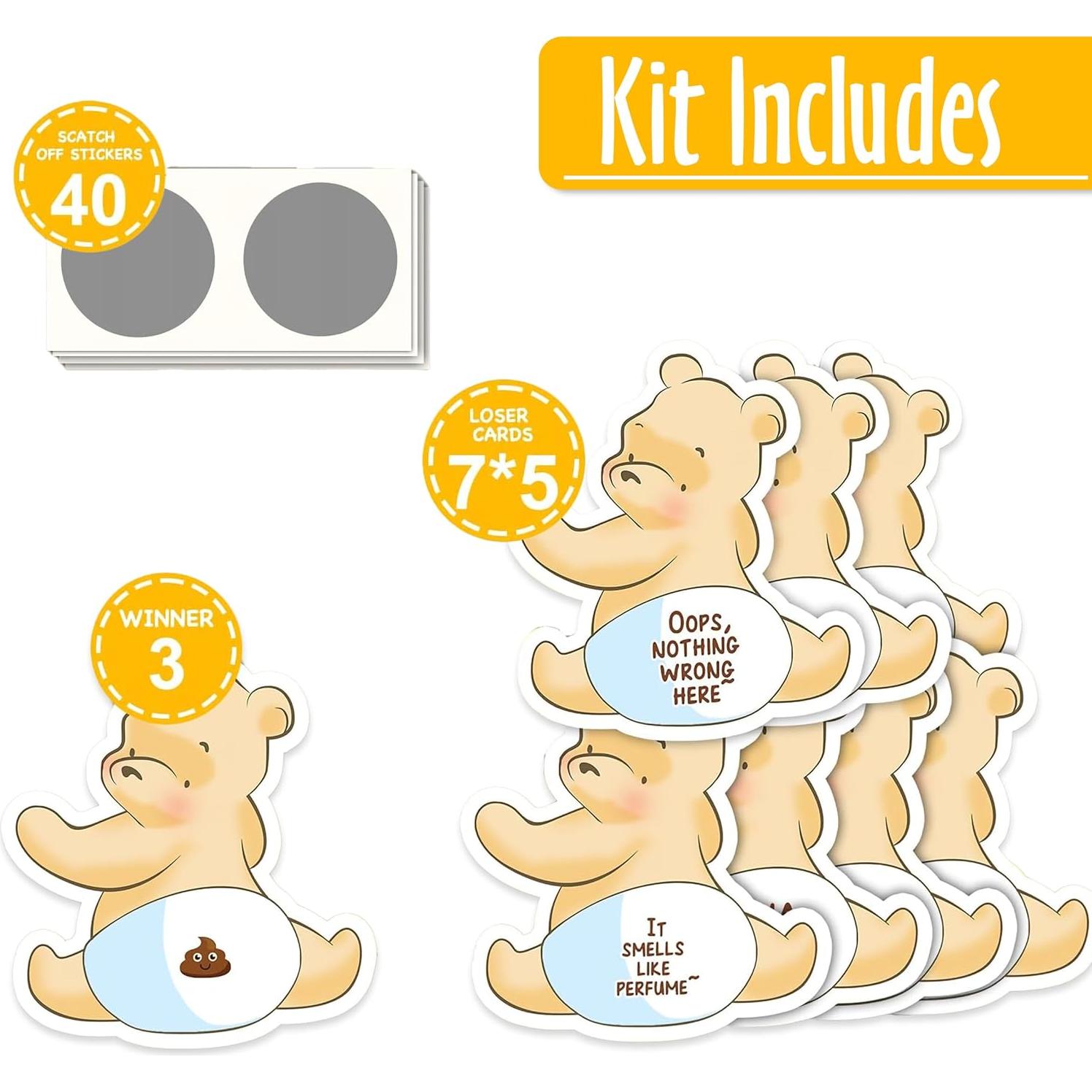 Juego de Tarjetas Rasca y Gana MUNIMJI 38 PCS Winnie Pooh