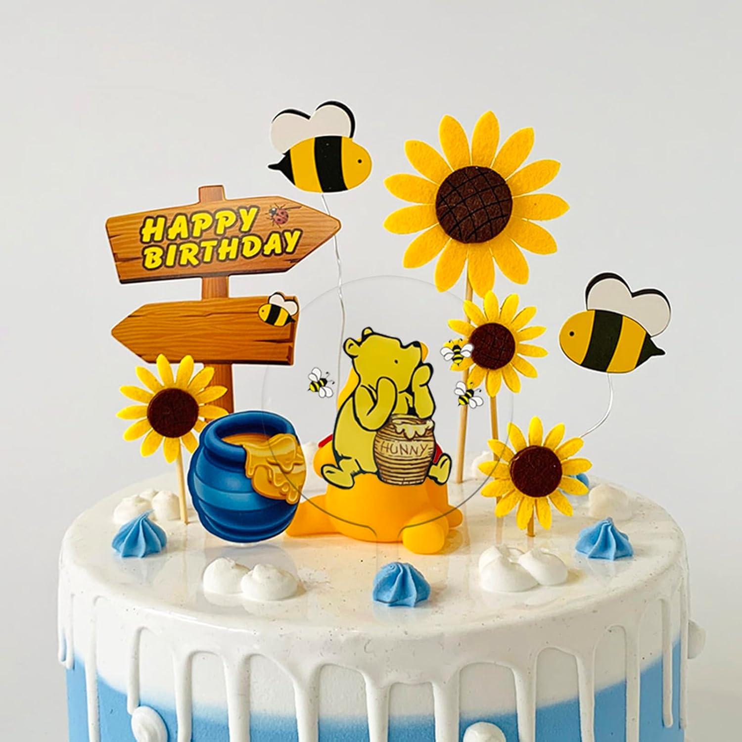 Topper de Pastel Winnie Pooh MEMOVAN 12.7 cm Acrílico