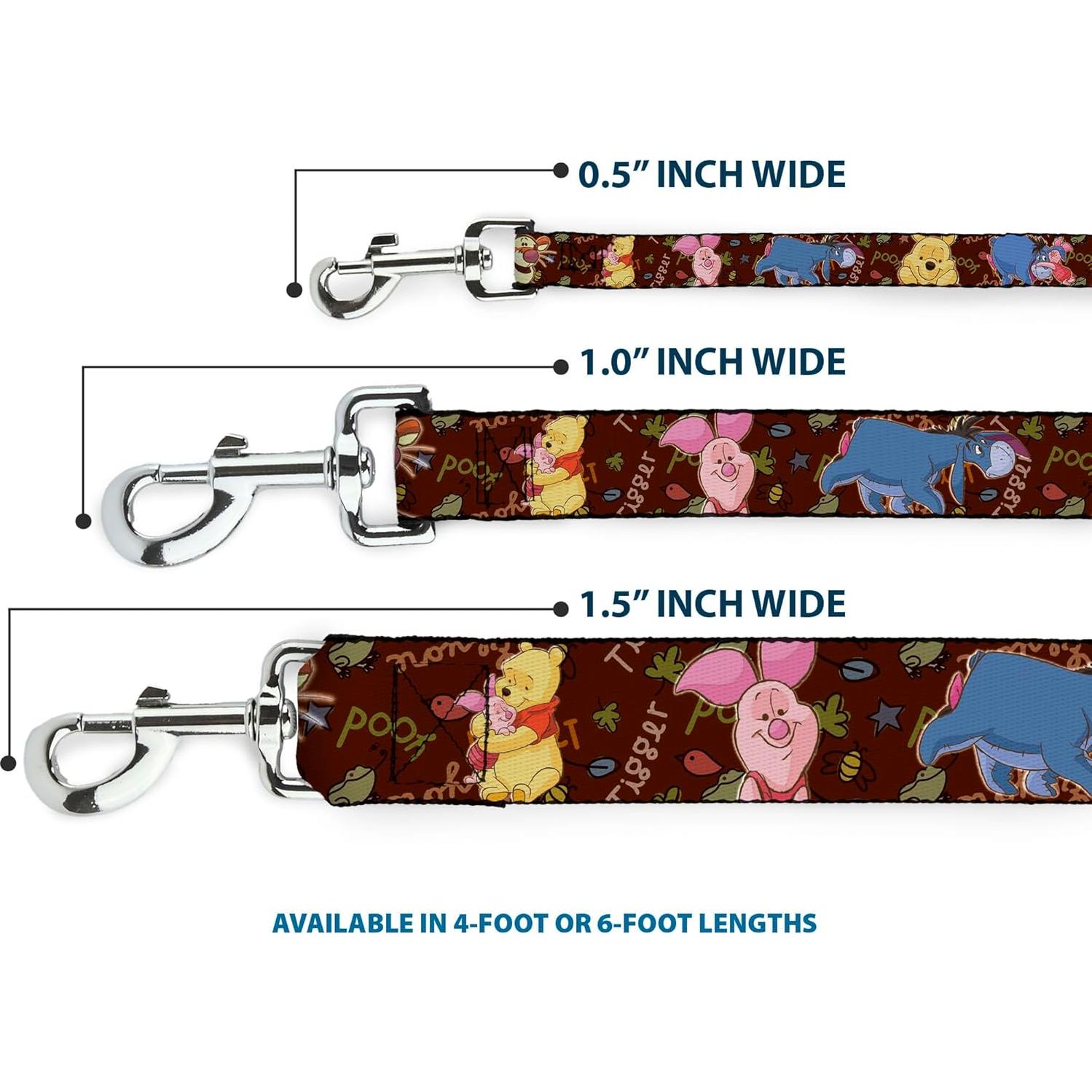 Correa para Mascotas Buckle-Down Winnie the Pooh 1.2m x 1.27cm