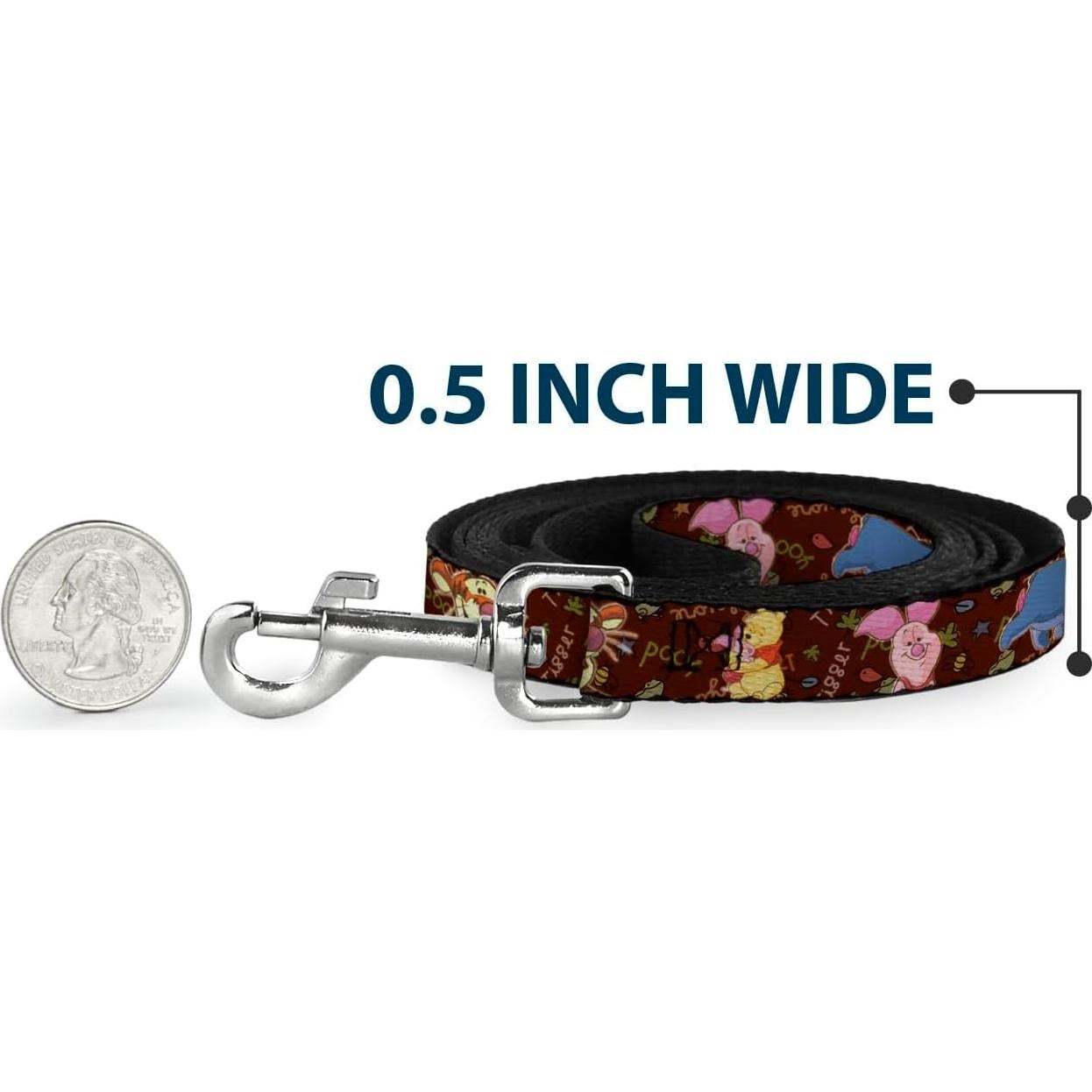 Correa para Mascotas Buckle-Down Winnie the Pooh 1.2m x 1.27cm