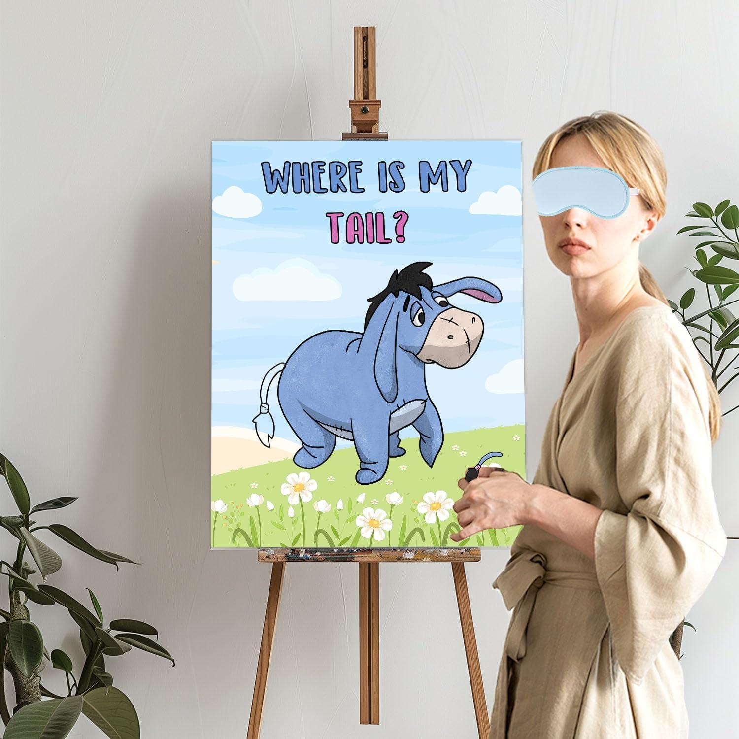 Juego de Fiesta Winnie Pooh Pin The Tail - Set de 20 Pegatinas