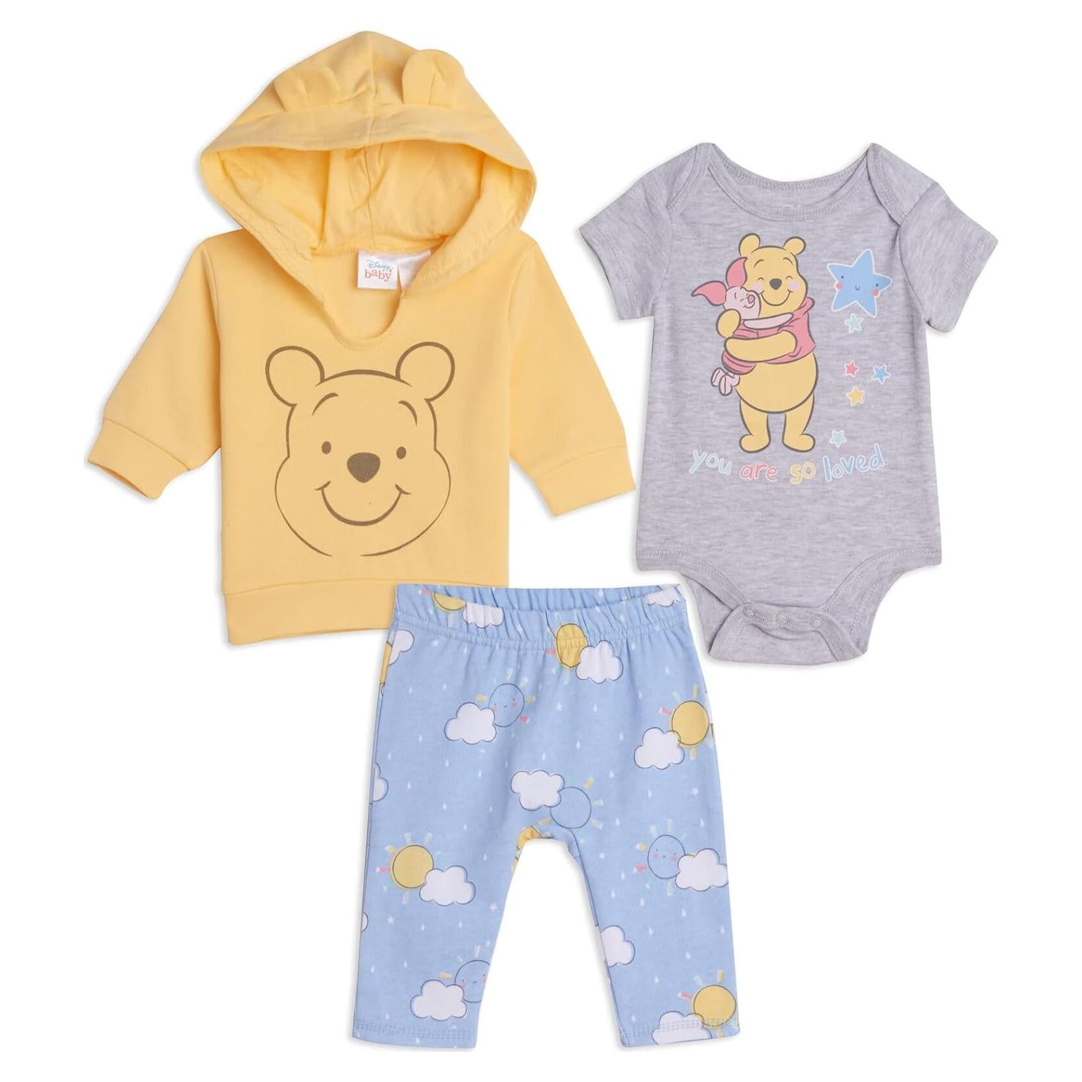 Conjunto 3 Piezas Bebé Disney Winnie the Pooh 0-24 Meses
