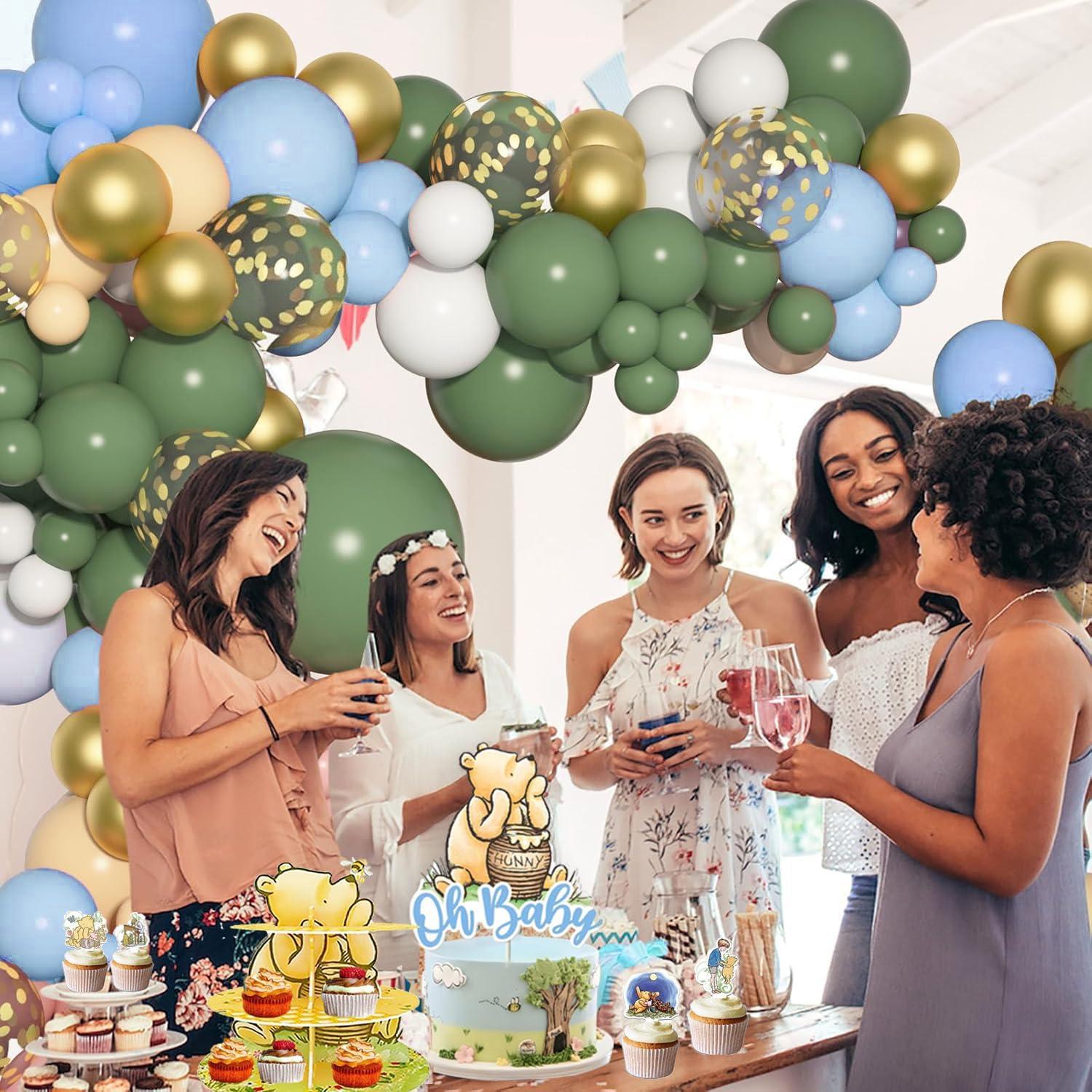 Kit de Decoraciones Baby Shower Winnie Pooh 159 Piezas