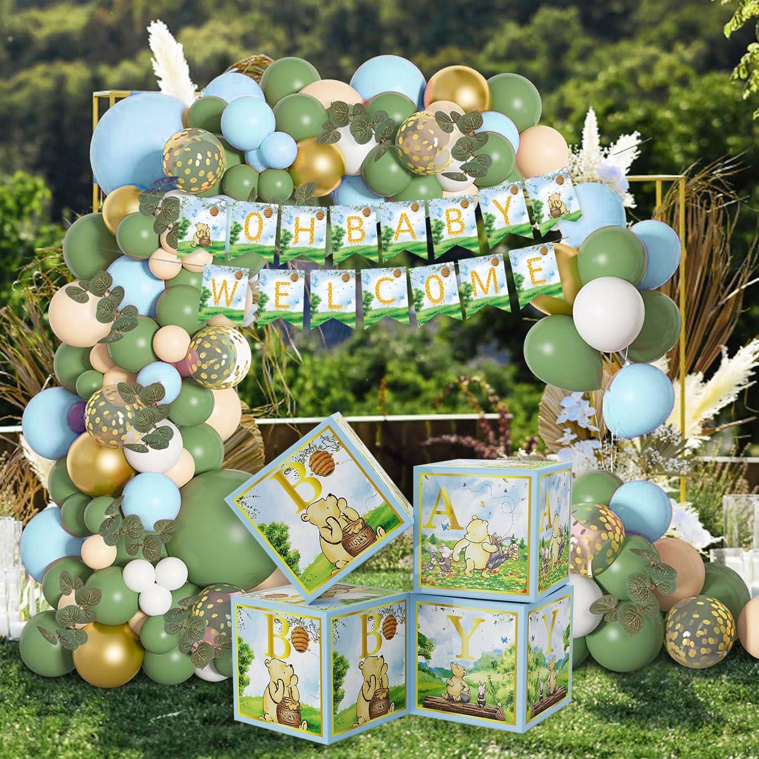 Kit de Decoraciones Baby Shower Winnie Pooh 159 Piezas