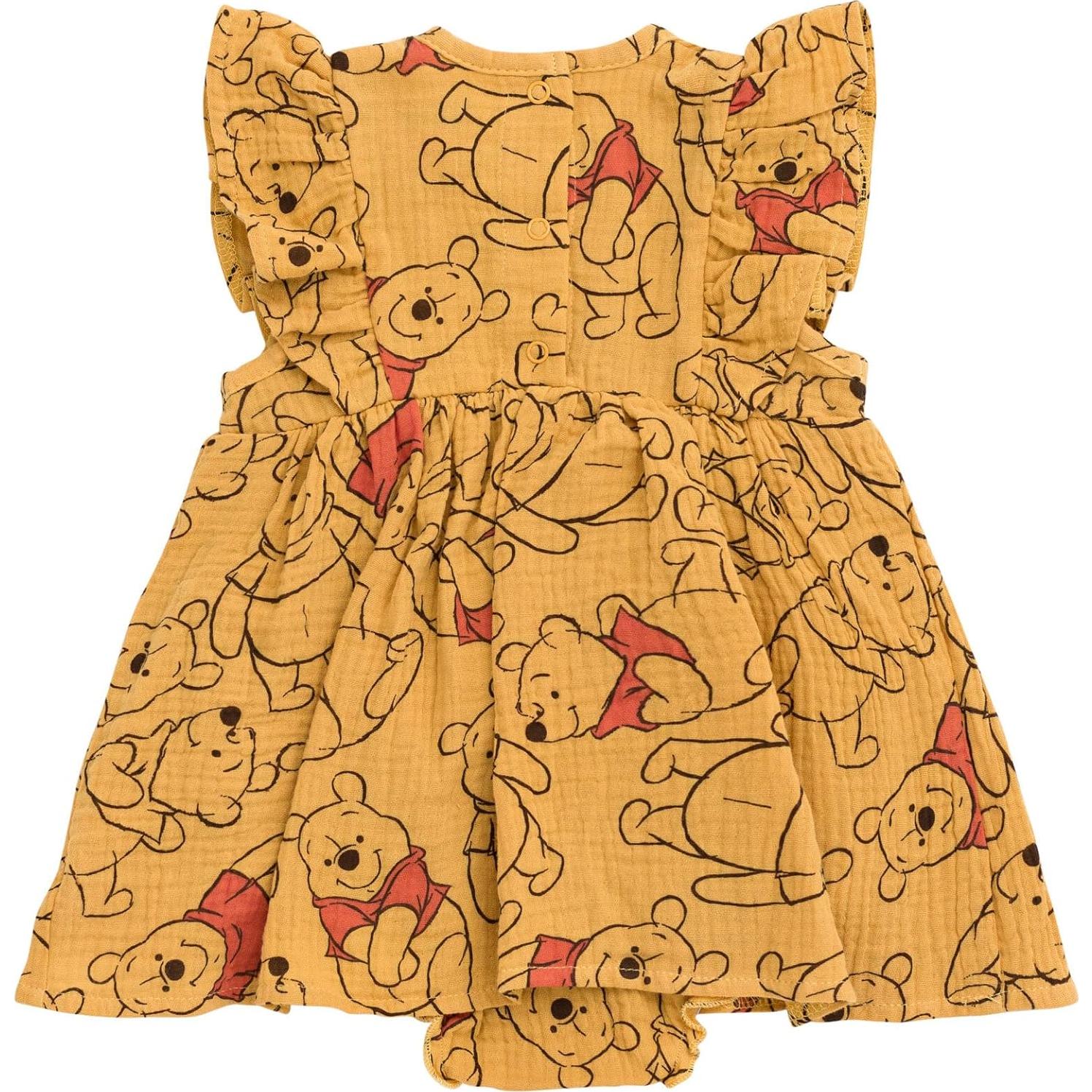 Disney Winnie the Pooh Mickey Mouse Outfit Set Shortall Dress Newborn to Little Kid