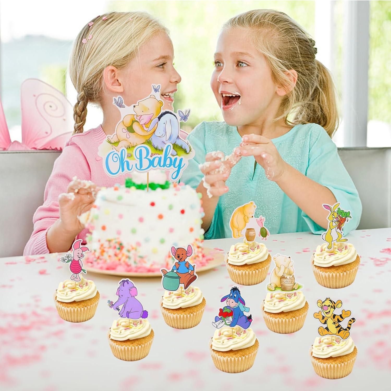 Decoraciones de Cupcake Winnie Pooh MEMOVAN 48 Piezas