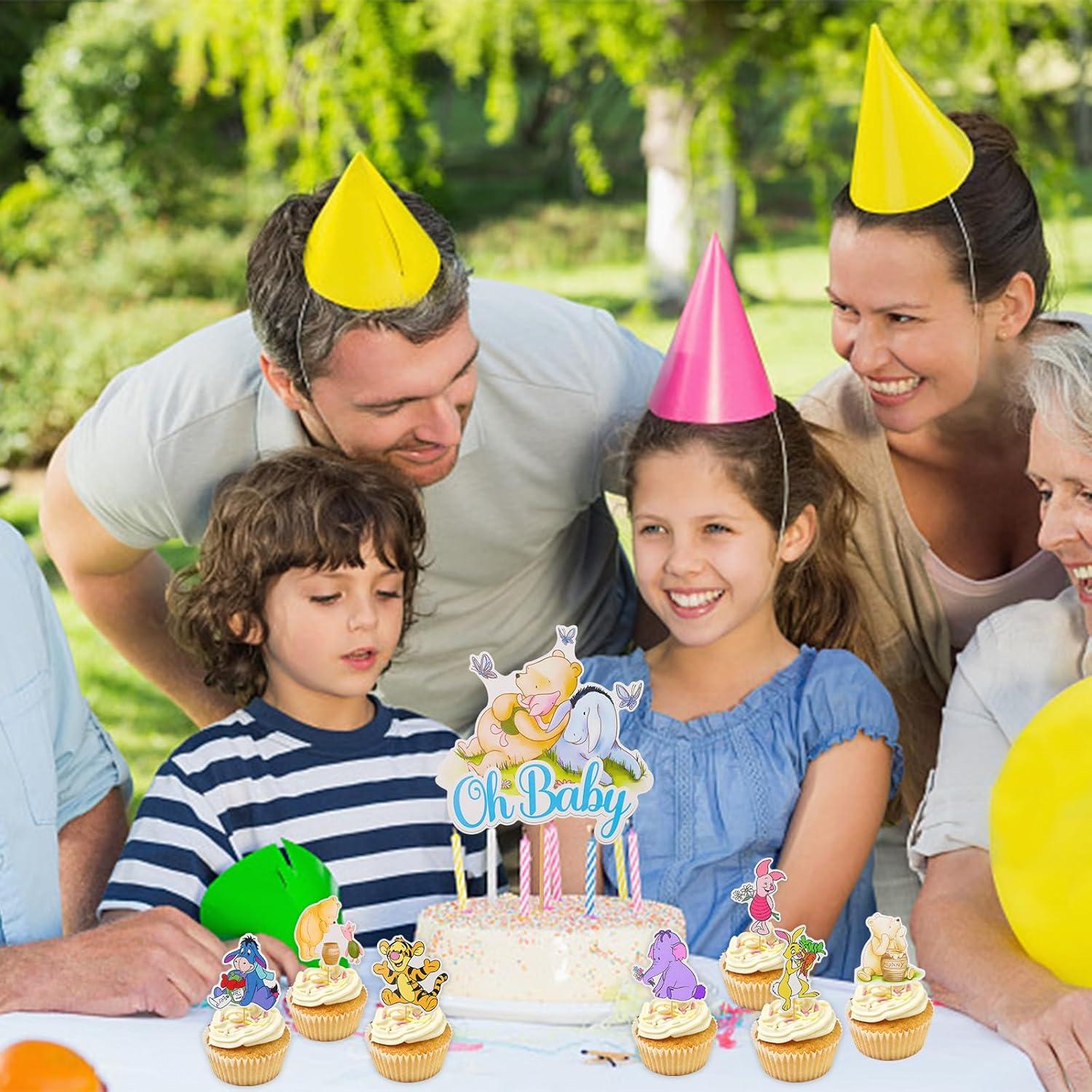 Decoraciones de Cupcake Winnie Pooh MEMOVAN 48 Piezas