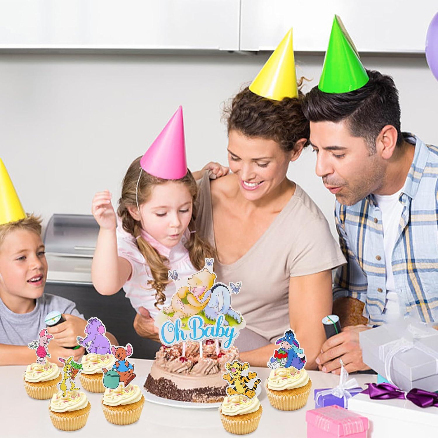 Decoraciones de Cupcake Winnie Pooh MEMOVAN 48 Piezas