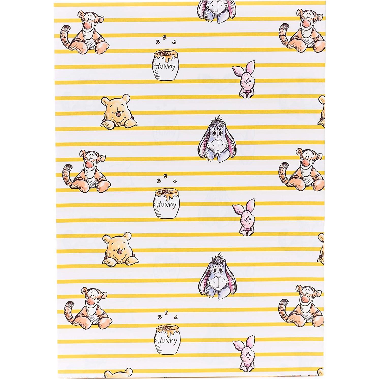 Papel de Regalo Winnie The Pooh UK Greetings - 2 Hojas y 2 Etiquetas
