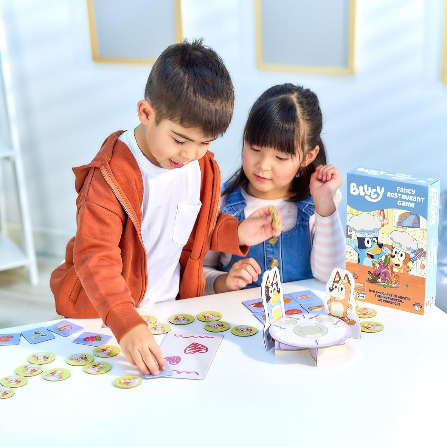 Juego de Restaurante Elegante Bluey - Memoria y Emparejamiento