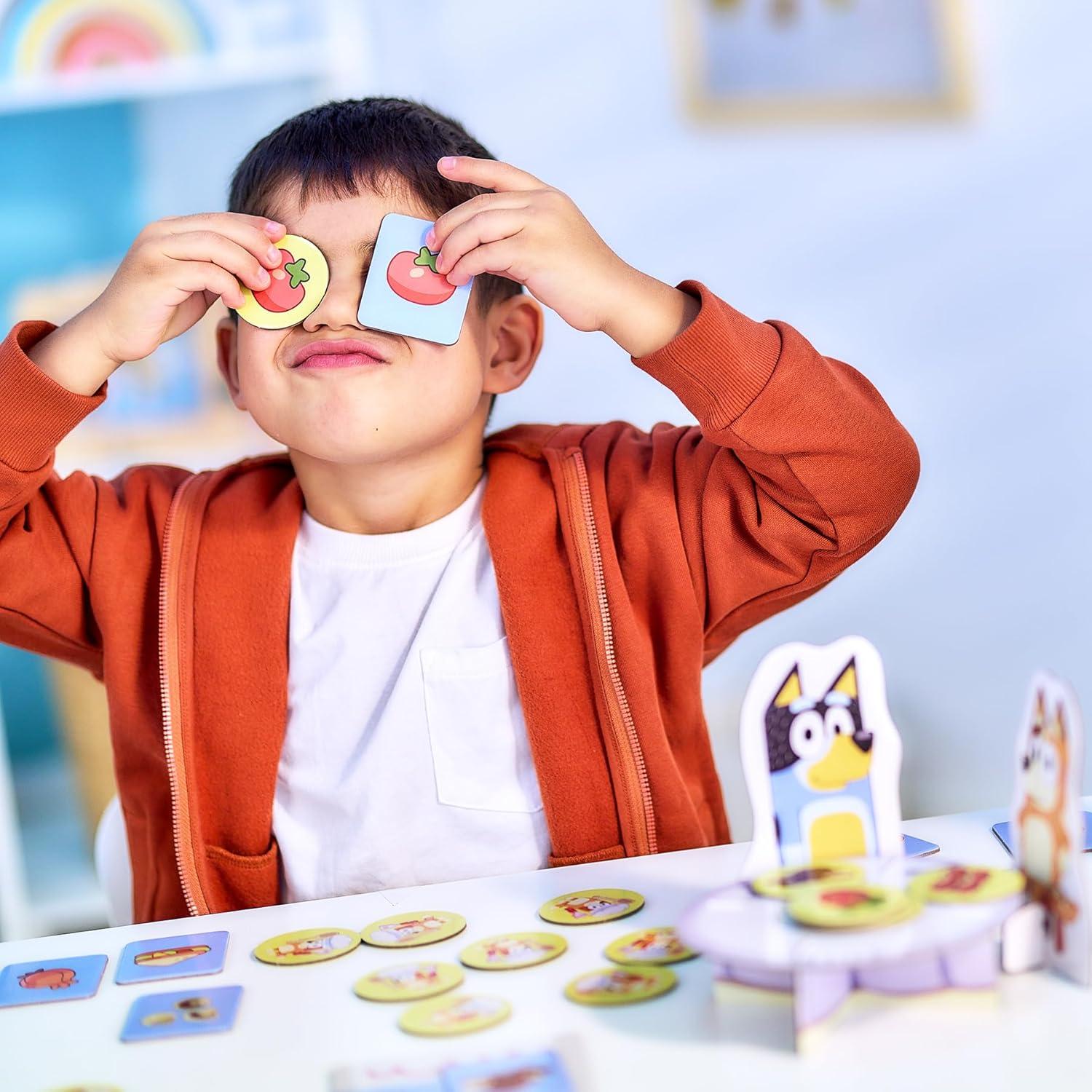 Juego de Restaurante Elegante Bluey - Memoria y Emparejamiento