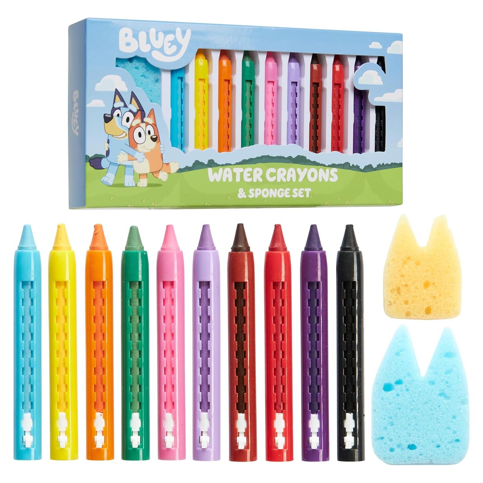 Crayones de Baño Bluey para Niños - Set de 10 Colores Lavables