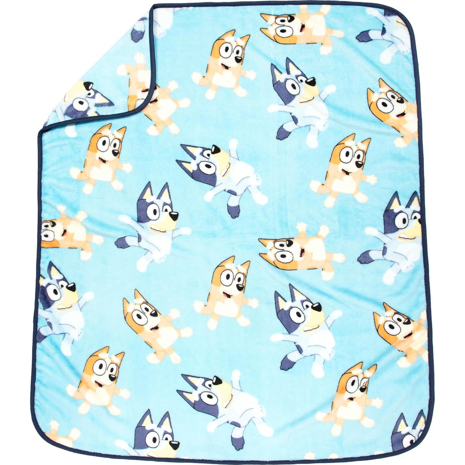 Juego de Manta y Almohada Bluey Jay Franco 2 Piezas 101.6x127 cm