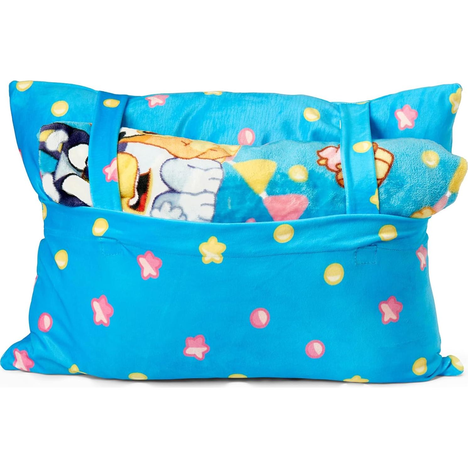 Manta y Almohada Bluey Cachorros de Fiesta 127x152 cm