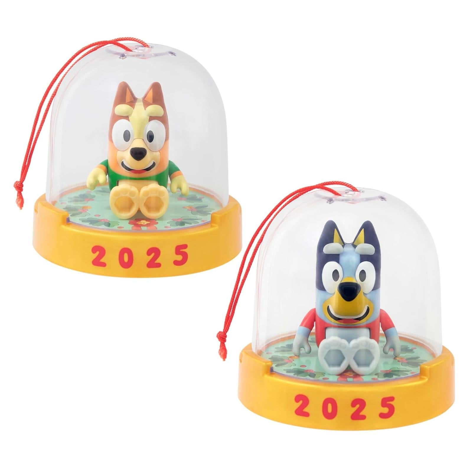 Adornos Navideños Bluey y Bingo 2025 - Figuras Poseables