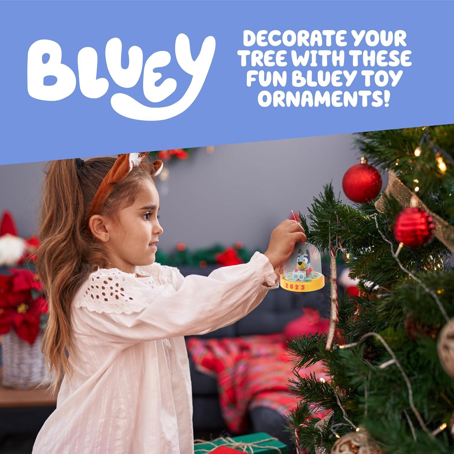 Adornos Navideños Bluey y Bingo 2025 - Figuras Poseables
