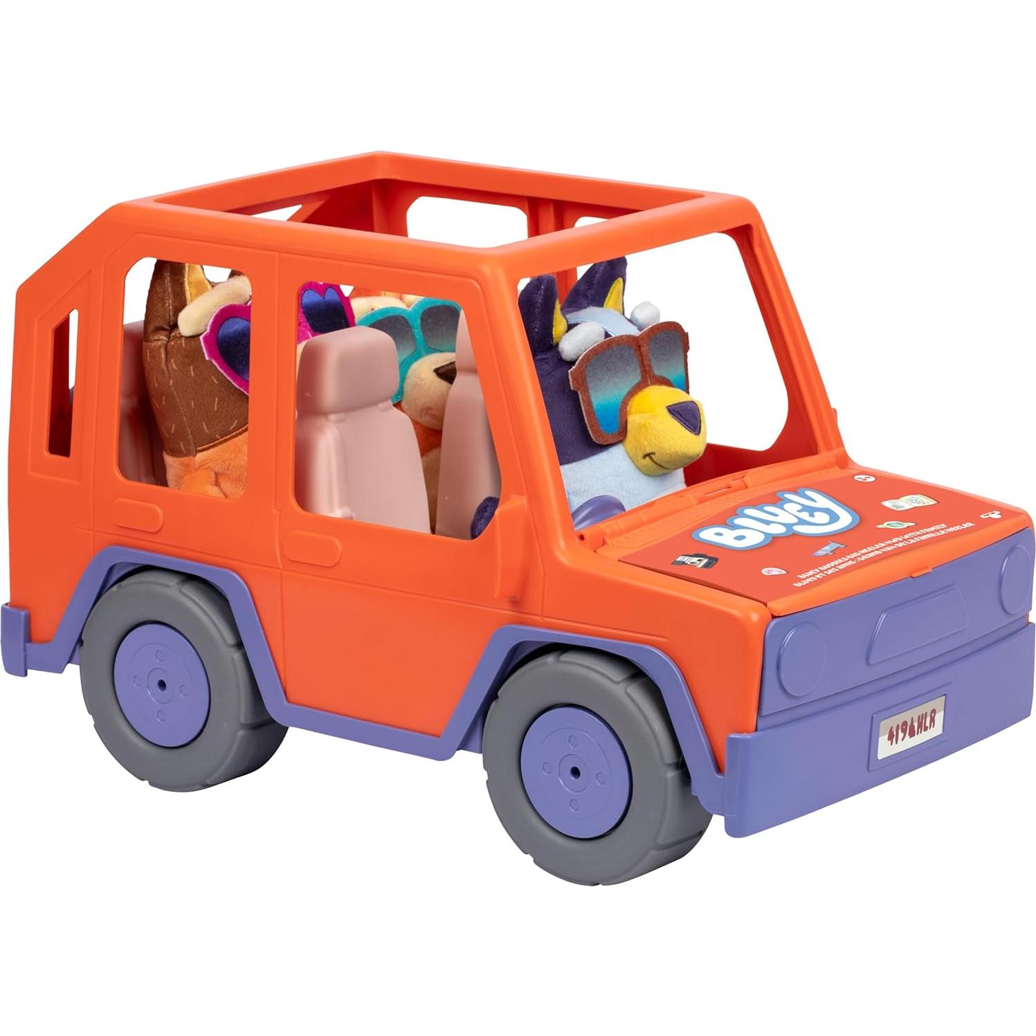 Auto de Juguete Bluey Big Heeler 4WD con Peluches