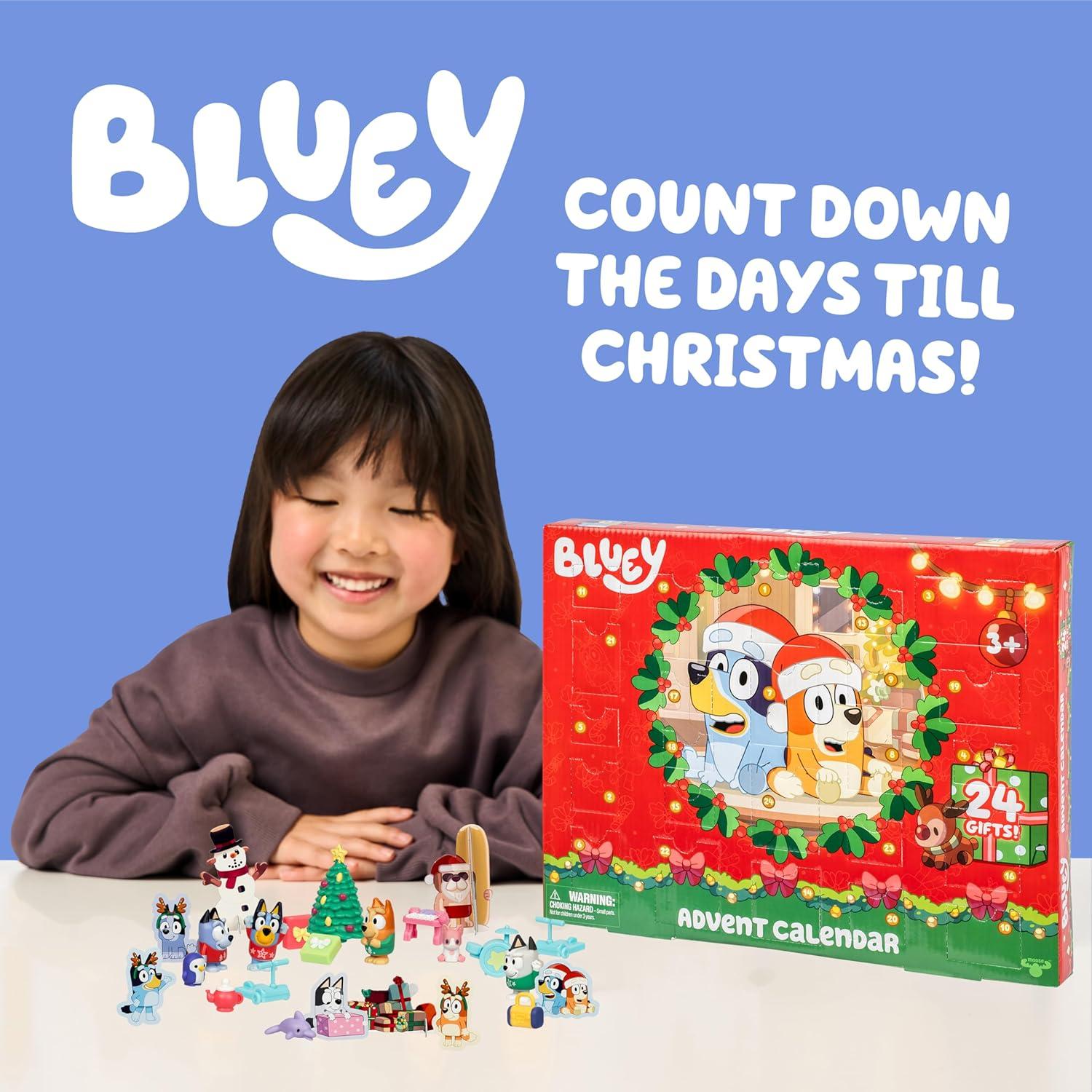 Calendario de Adviento Bluey con Mini Figuras y Accesorios