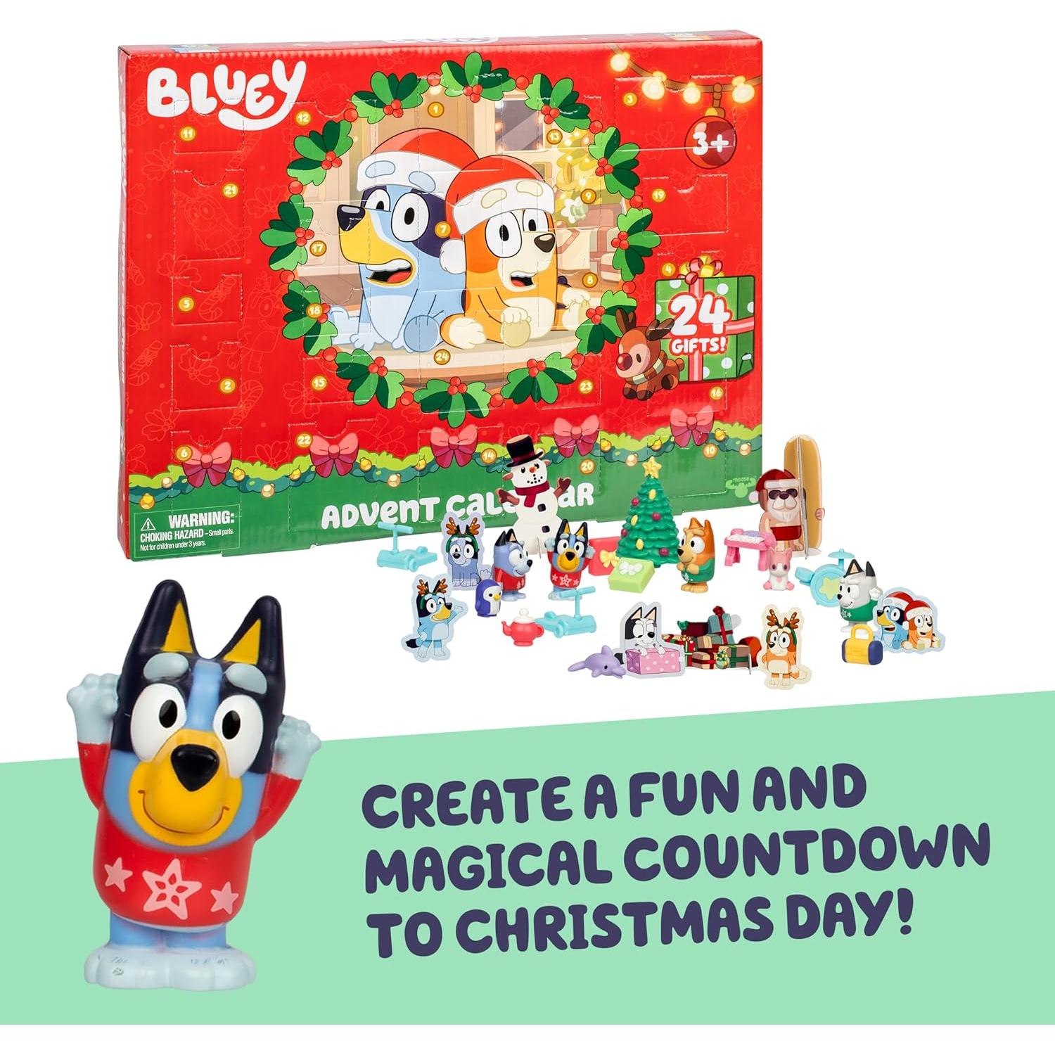 Calendario de Adviento Bluey con Mini Figuras y Accesorios