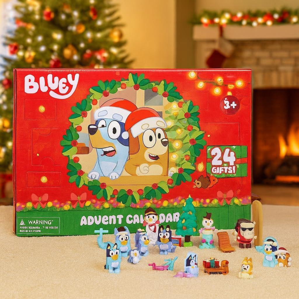 Calendario de Adviento Bluey con Mini Figuras y Accesorios