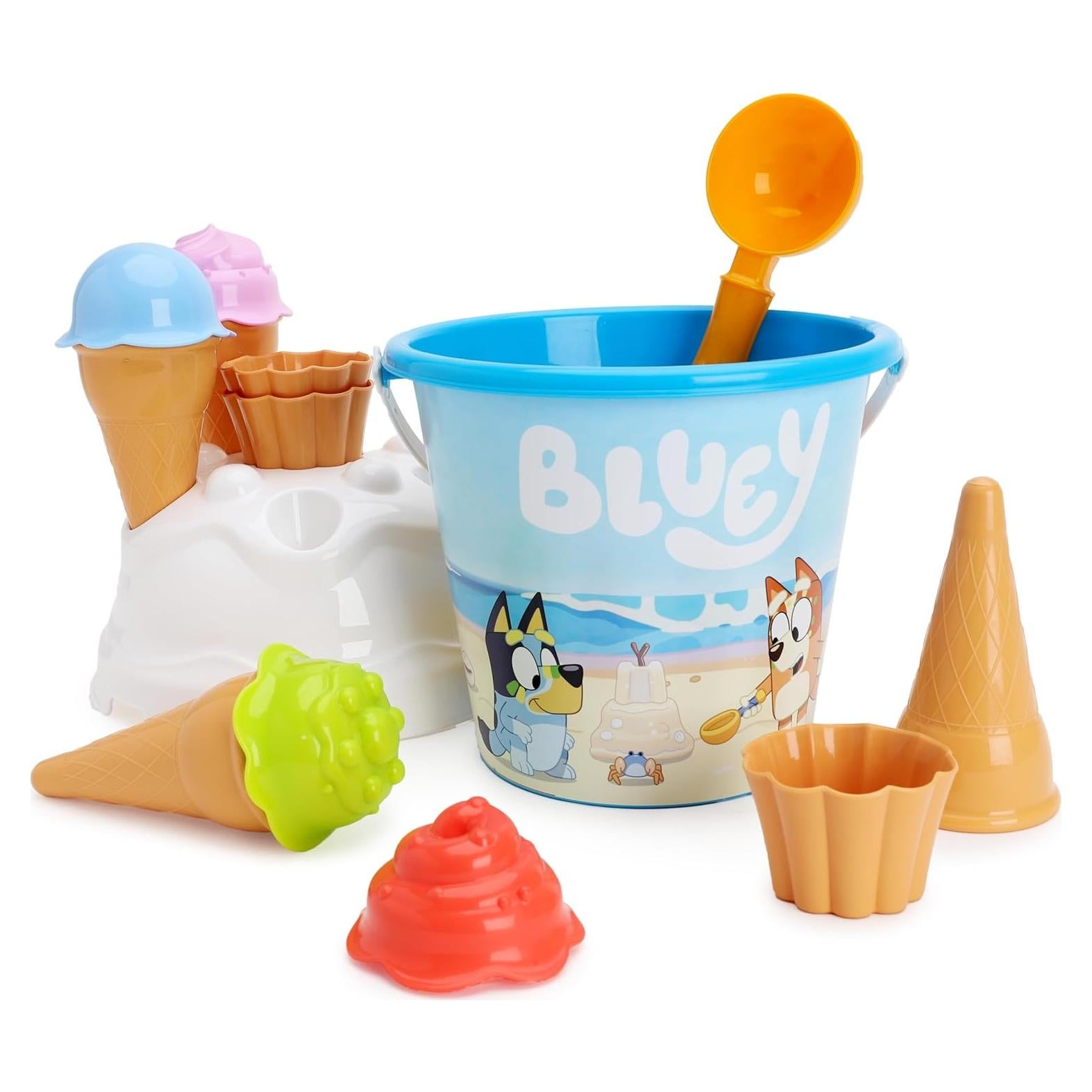Juego de cubo y pala Toyland Bluey 14 piezas para playa