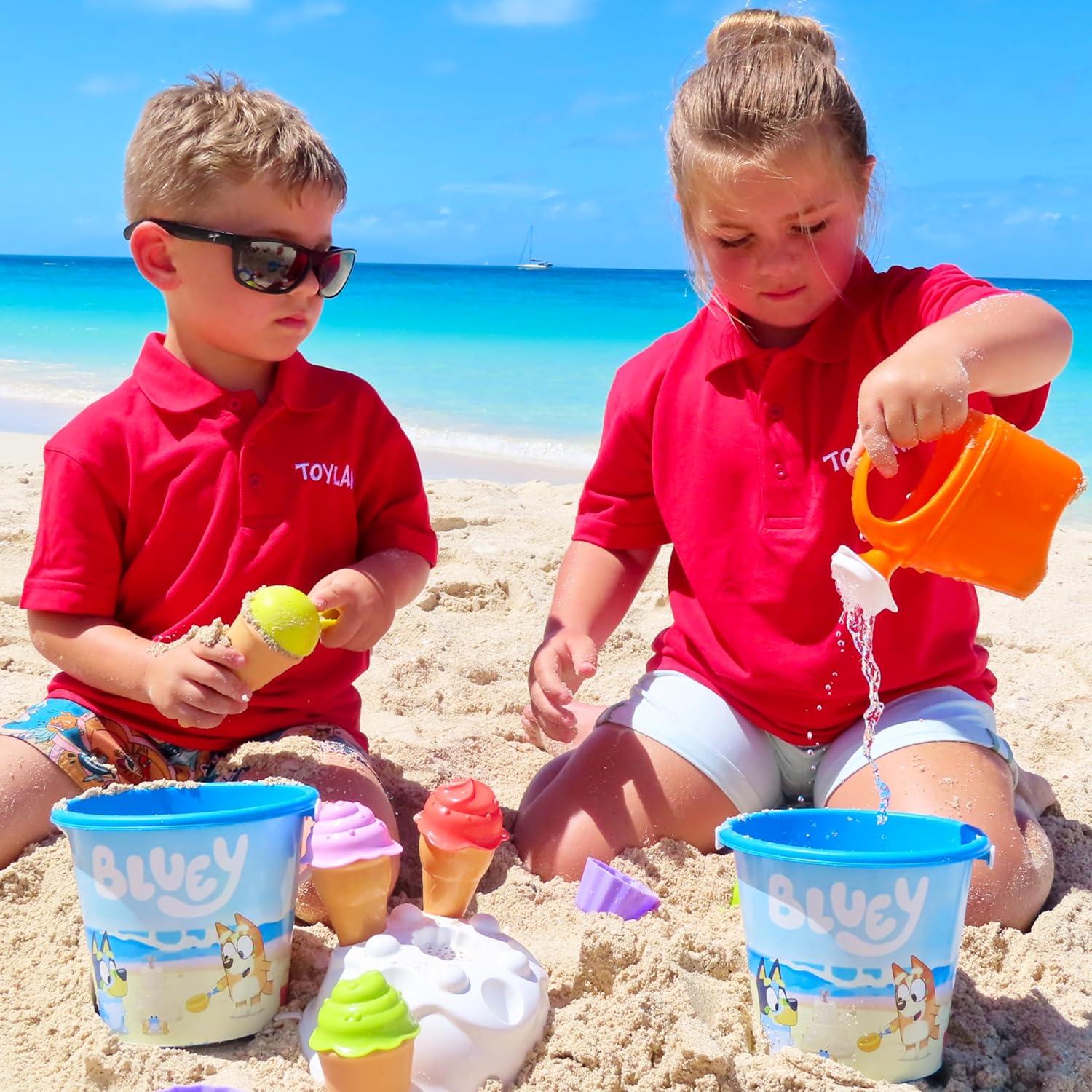 Juego de cubo y pala Toyland Bluey 14 piezas para playa