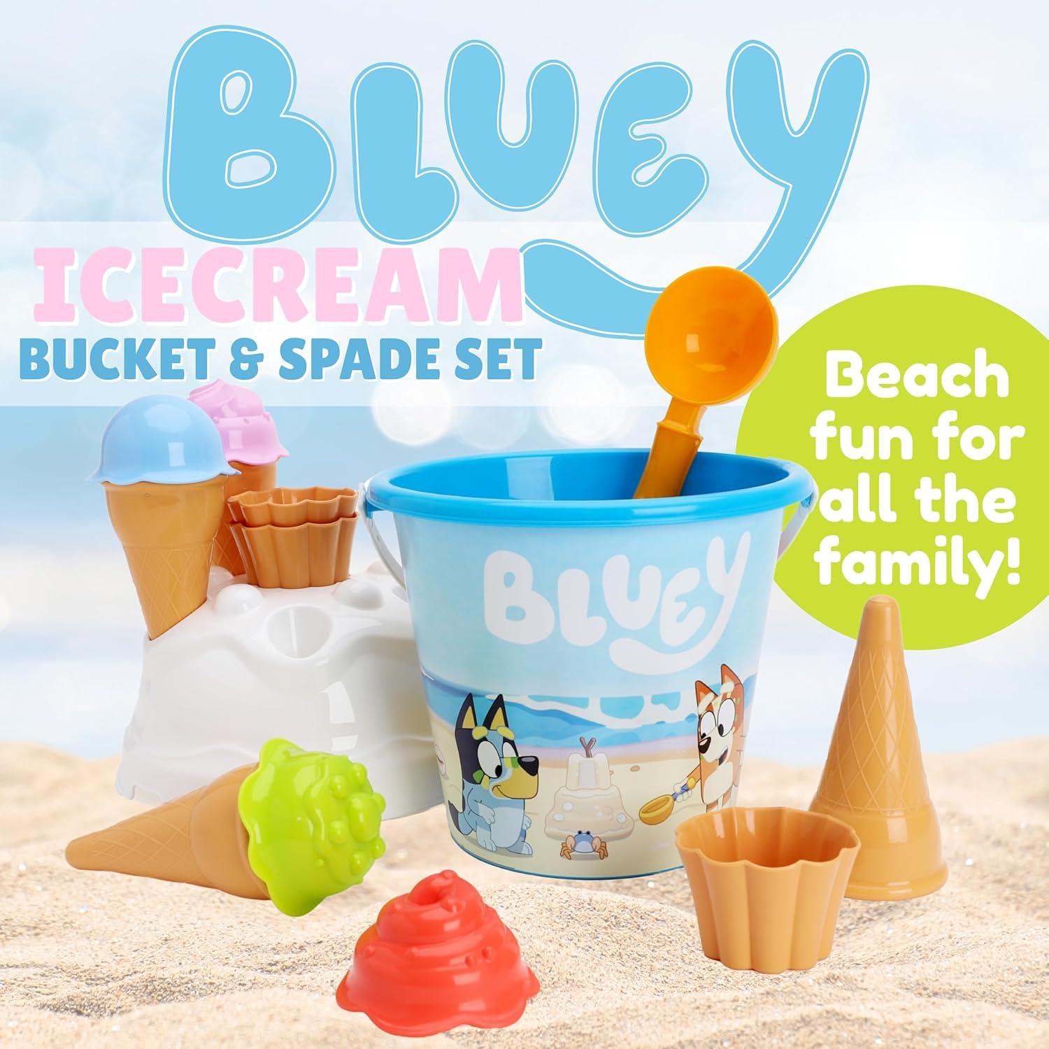 Juego de cubo y pala Toyland Bluey 14 piezas para playa