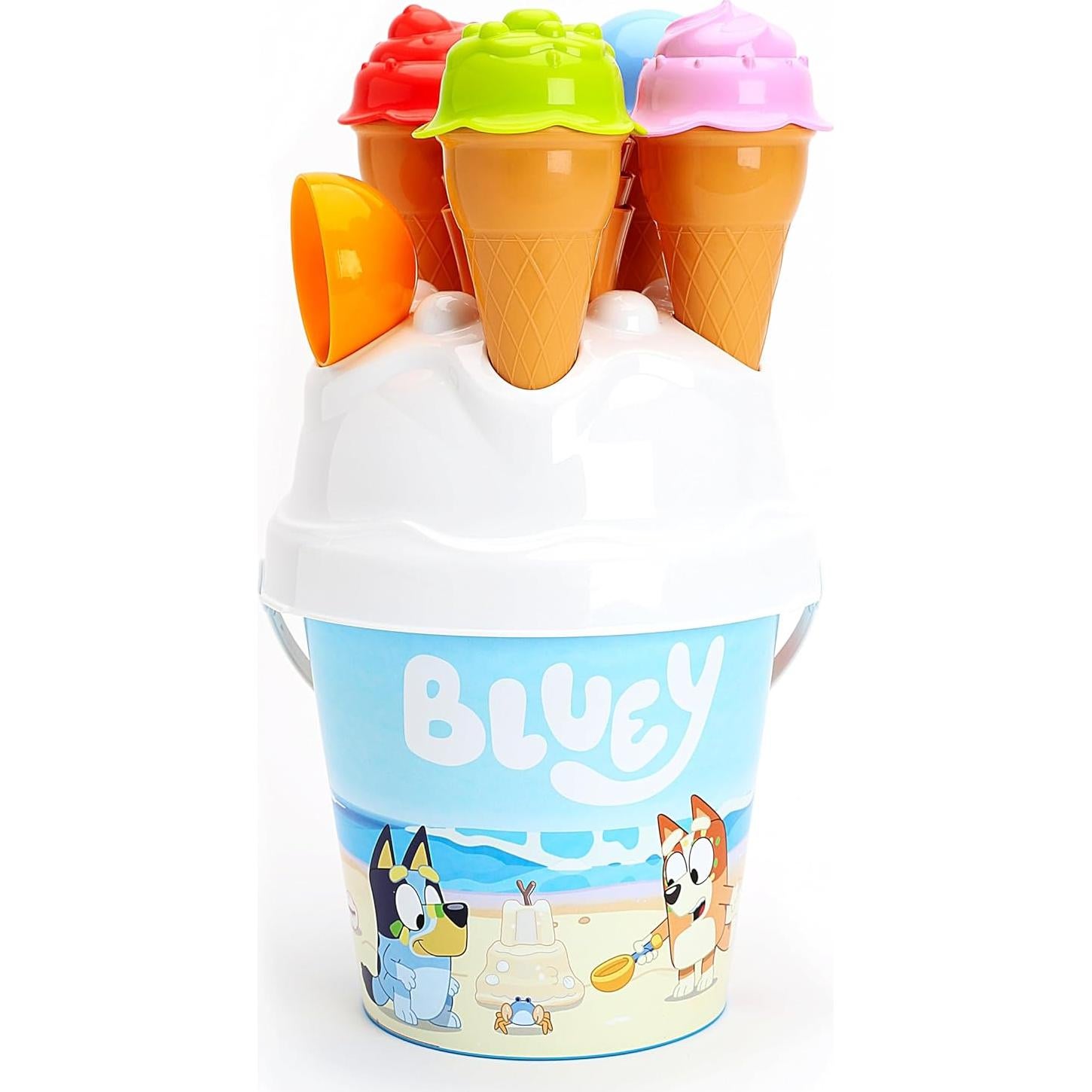 Juego de cubo y pala Toyland Bluey 14 piezas para playa