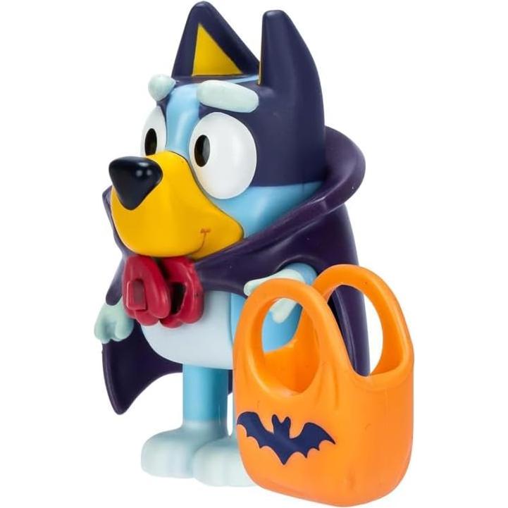 Colección Halloween Bluey 4 Figuras + Llavero y Lanyard