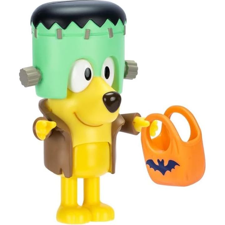 Colección Halloween Bluey 4 Figuras + Llavero y Lanyard