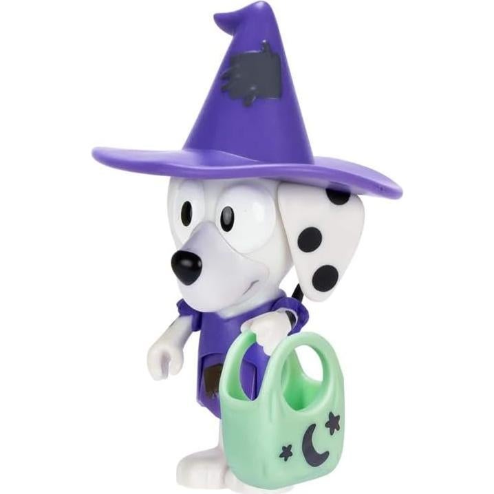 Colección Halloween Bluey 4 Figuras + Llavero y Lanyard