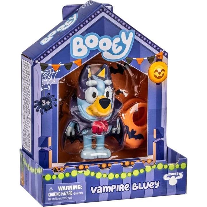 Colección Halloween Bluey 4 Figuras + Llavero y Lanyard