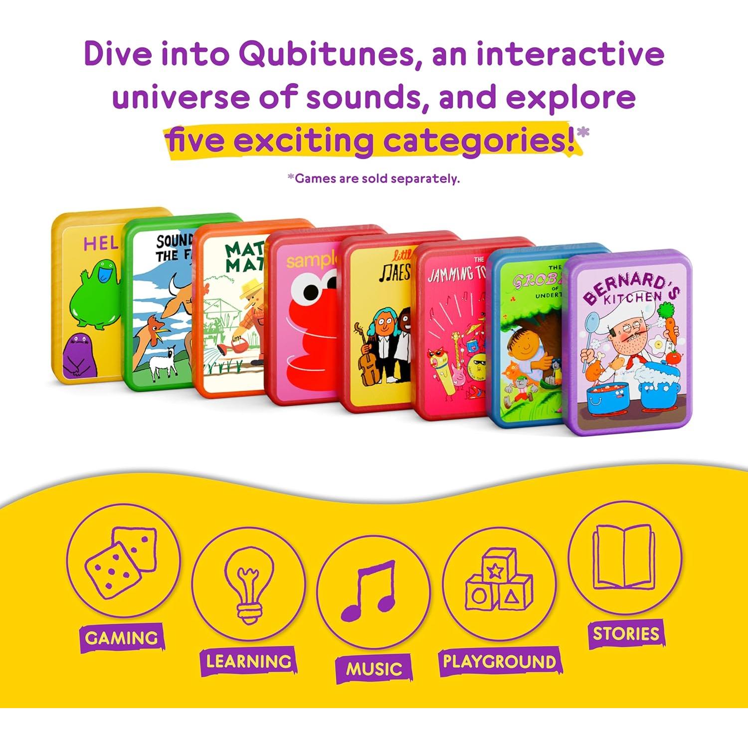Juego Interactivo de Audio Qubitunes para Niños 3-8 Años
