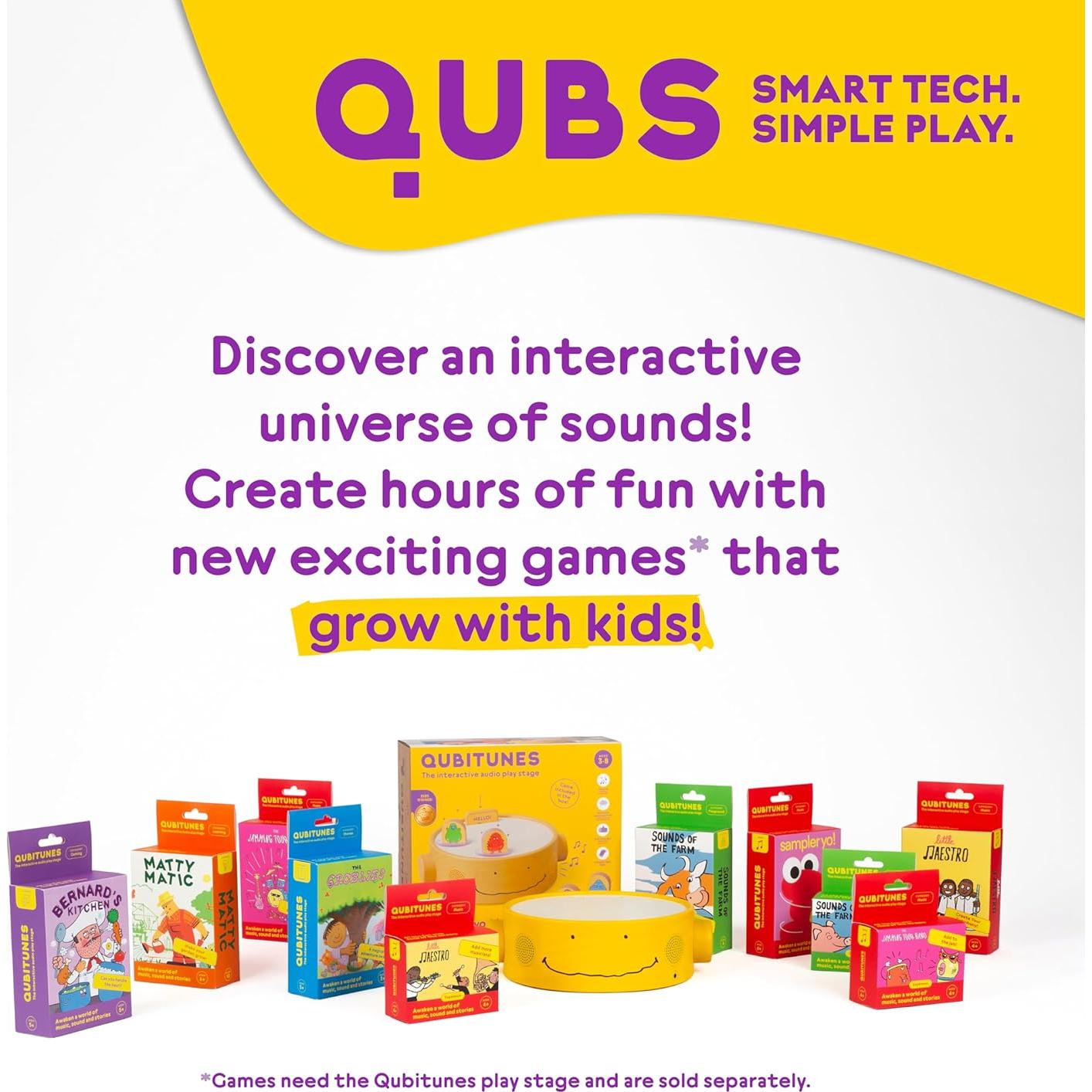 Juego Interactivo de Audio Qubitunes para Niños 3-8 Años