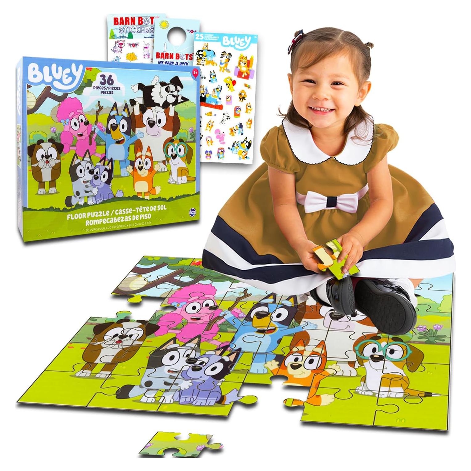 Rompecabezas de Suelo Bluey 36 Piezas para Niños 3 a 5 Años