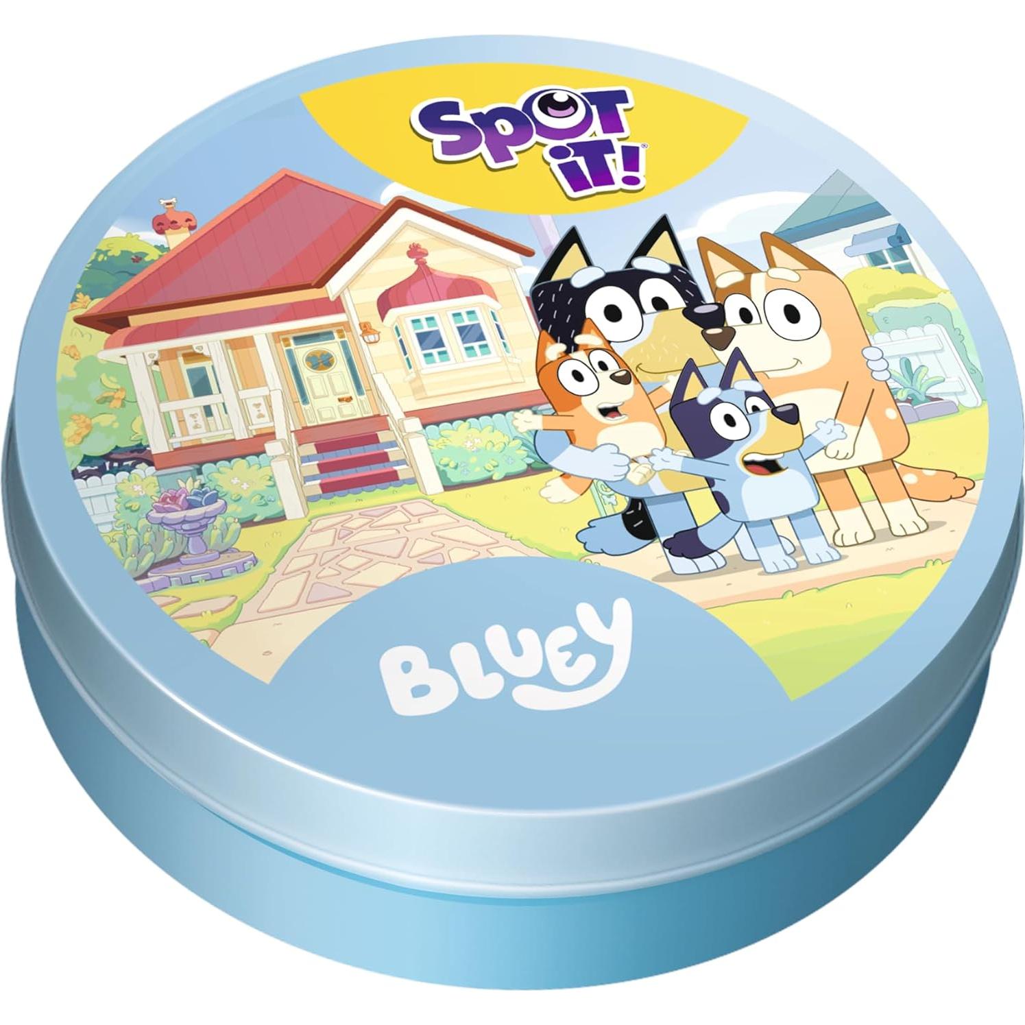 Juego de Cartas Spot It! Bluey - Diversión Familiar 2-8 Jugadores