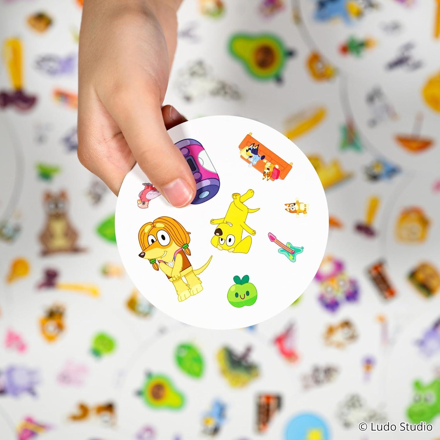 Juego de Cartas Spot It! Bluey - Diversión Familiar 2-8 Jugadores