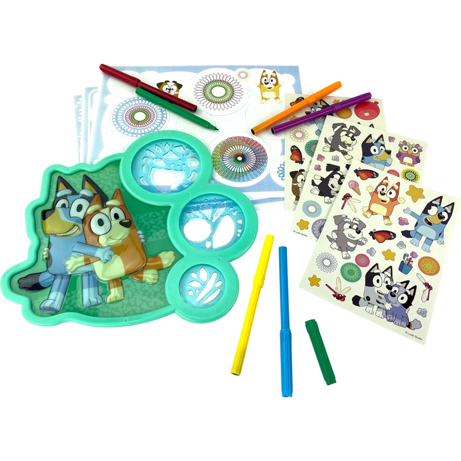 Juego de Dibujo Spirograph Cyclex Bluey - Arte en Espiral para Niños