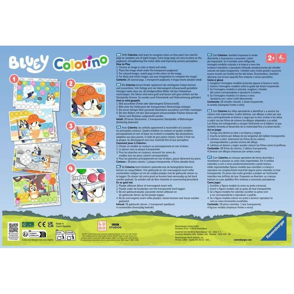 Juego educativo Ravensburger Colorino Bluey 2 años