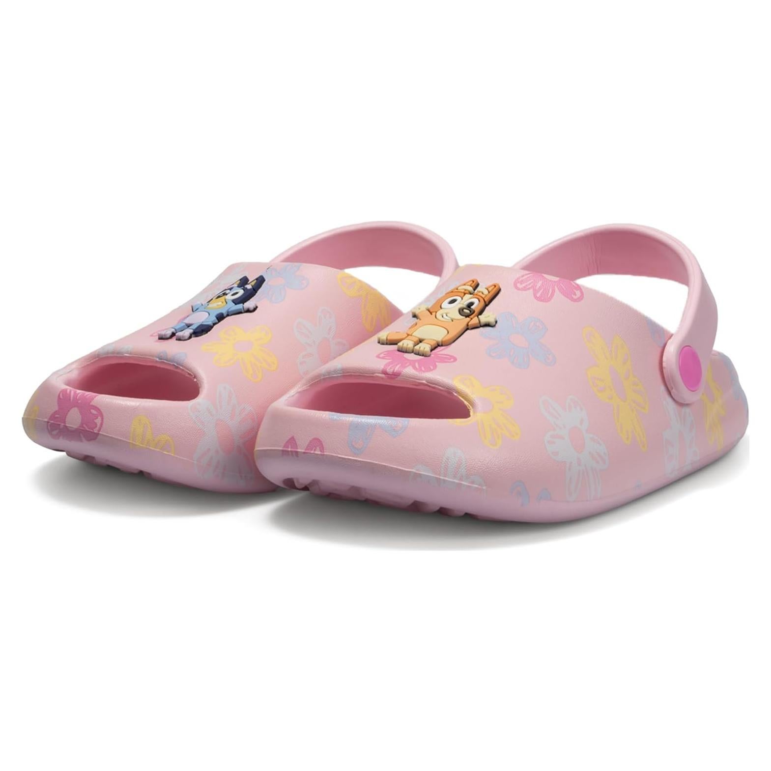 Zuecos para Niñas Pequeñas Bluey y Bingo - Rosa T.5