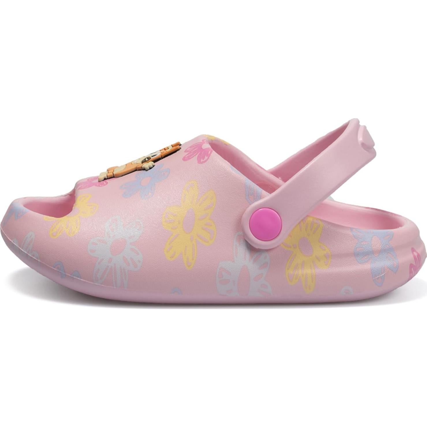 Zuecos para Niñas Pequeñas Bluey y Bingo - Rosa T.5
