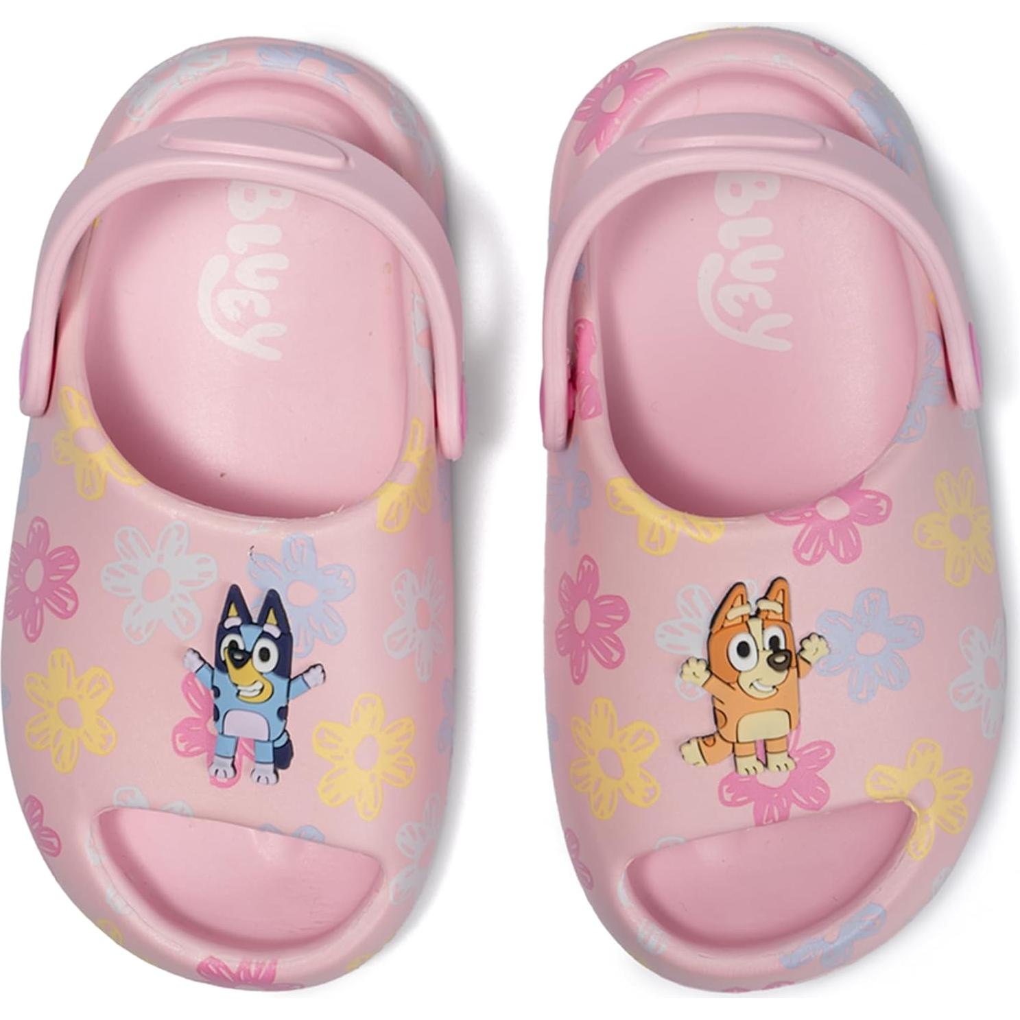 Zuecos para Niñas Pequeñas Bluey y Bingo - Rosa T.5