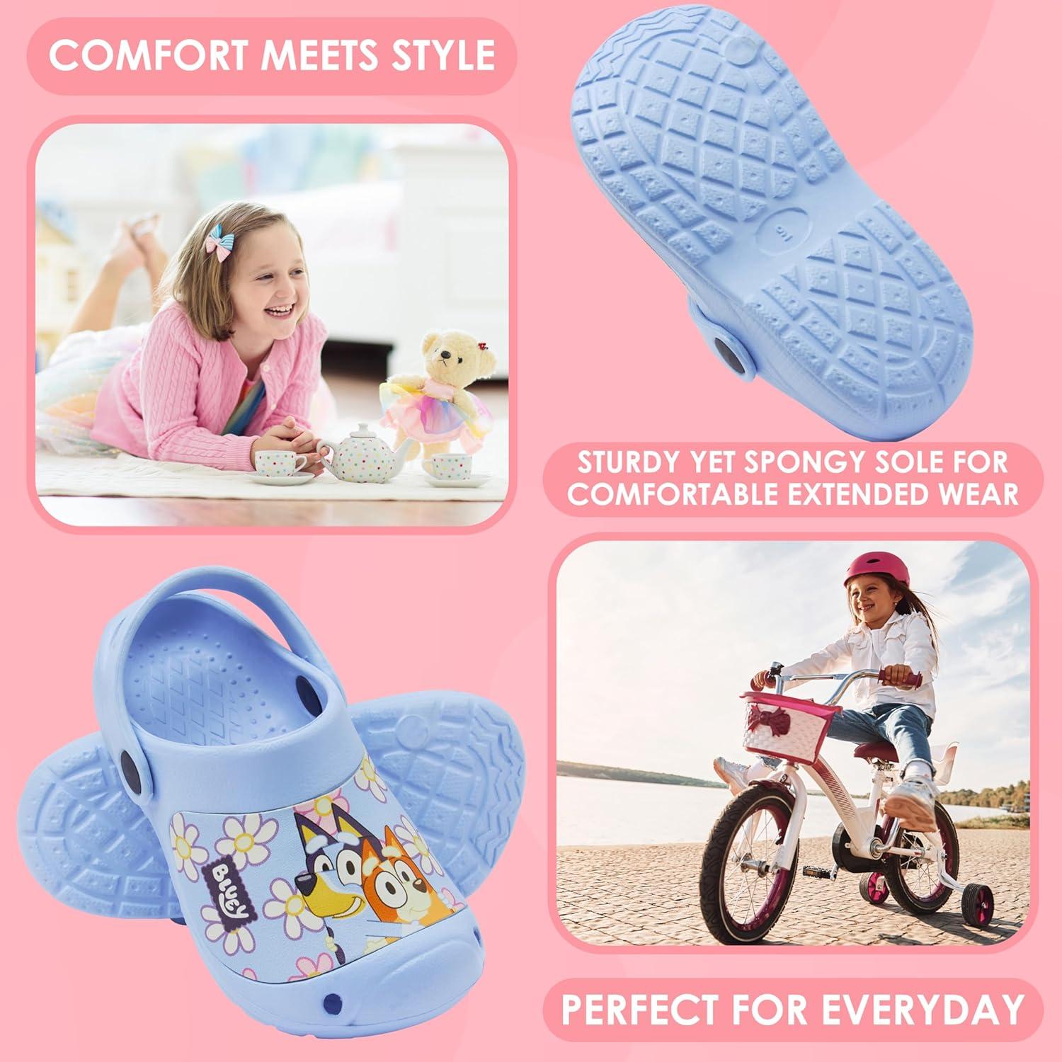 Zuecos Bluey para Niños - Pantuflas Slip On con Correa