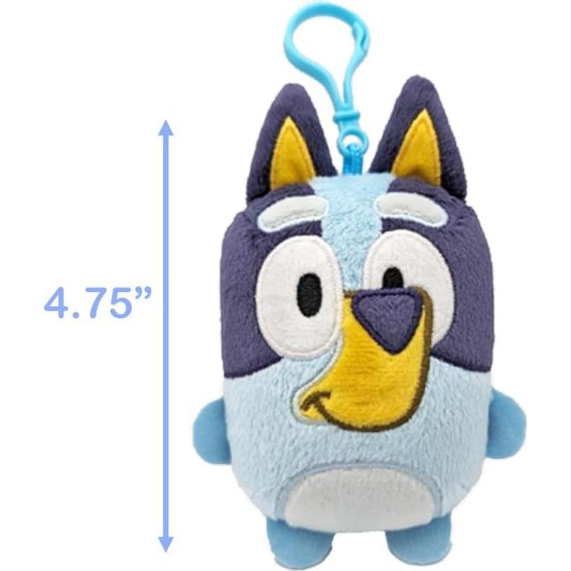 Conjunto de Peluches Clip-On Bluey y Bingo 2 Piezas