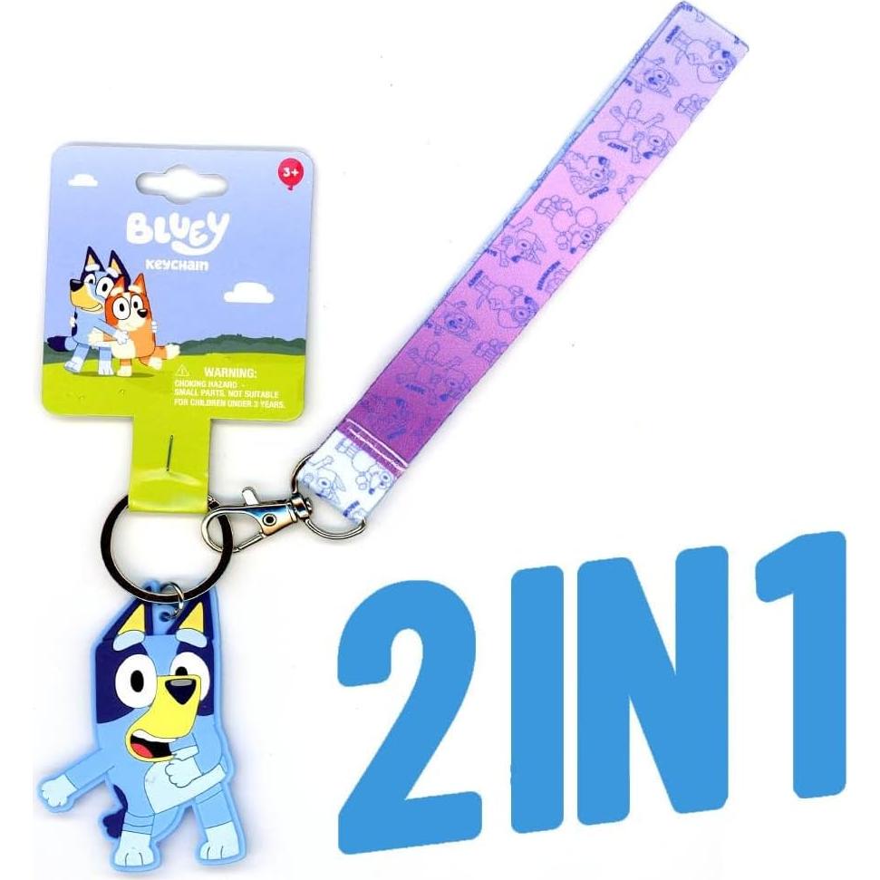 Conjunto de Peluches Clip-On Bluey y Bingo 2 Piezas