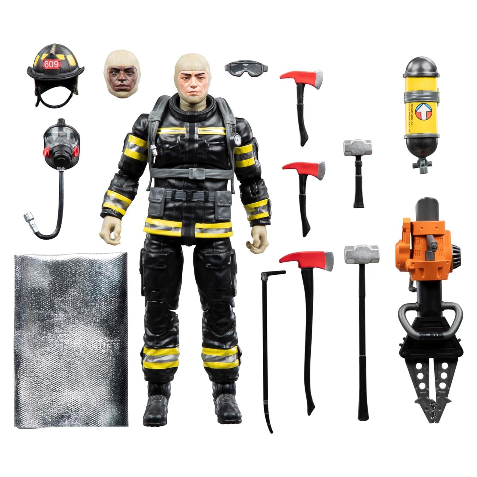 Figura de Acción G.I. Joe Bombero Búsqueda y Rescate 15 cm